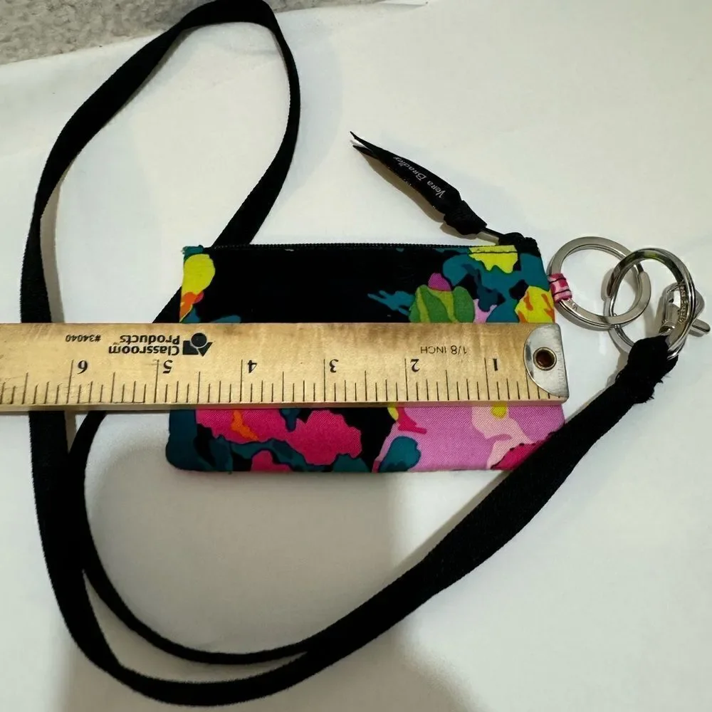 vera zipper ID black. Floral 5” - Picture 7 of 7